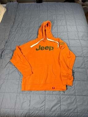 Jeep Trail Rated Tri-Blend Fleece Pullover Hoodie Orange XL